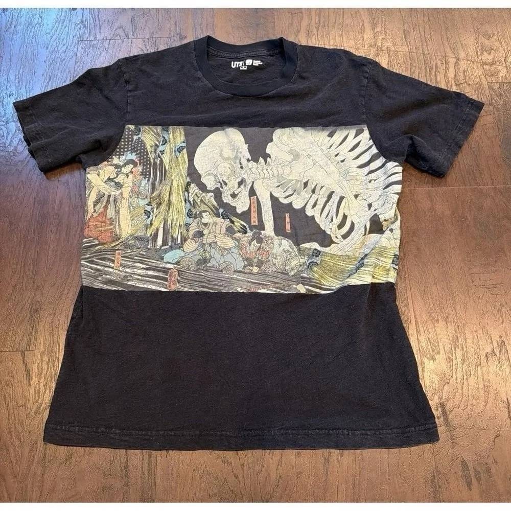 Uniqlo Ukiyo-e Graphic T-Shirt Men's Black‎